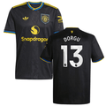 Patrick Dorgu 13 Manchester United 2025-26 Third Match Jersey – Black