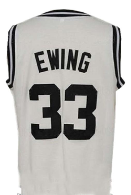 Patrick Ewing Jersey #33 Georgetown College Basketball White