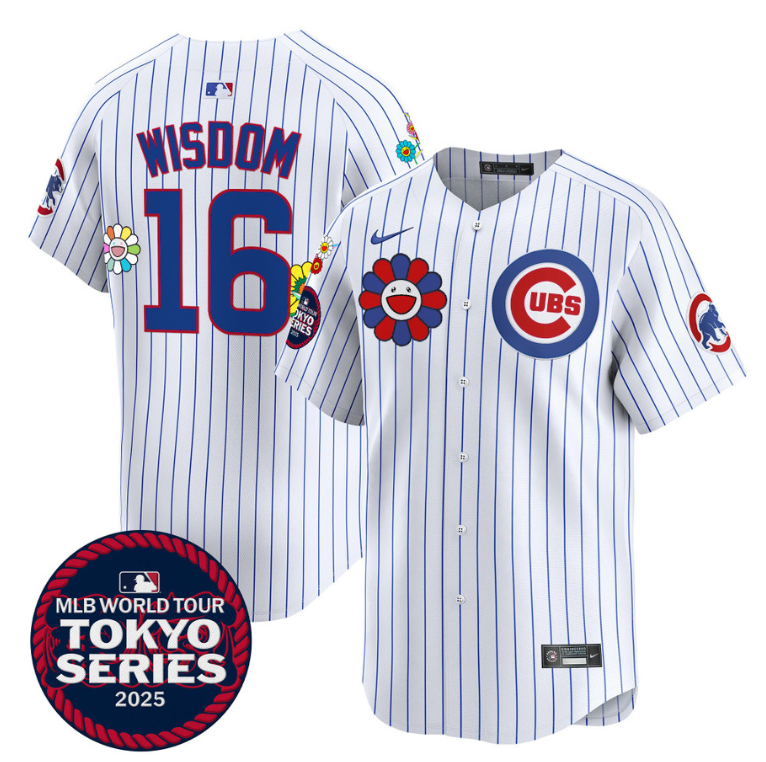 Patrick Wisdom Jersey #16 Chicago Cubs Tokyo Series 2025 Vapor Premier Limited Stitched