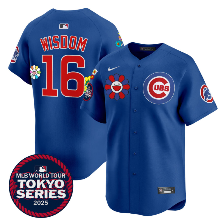 Patrick Wisdom Jersey #16 Chicago Cubs Tokyo Series 2025 Vapor Premier Limited Stitched