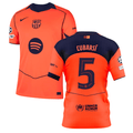 Pau Cubarsí 5 Barcelona 2025-26 Third Match Jersey – Orange