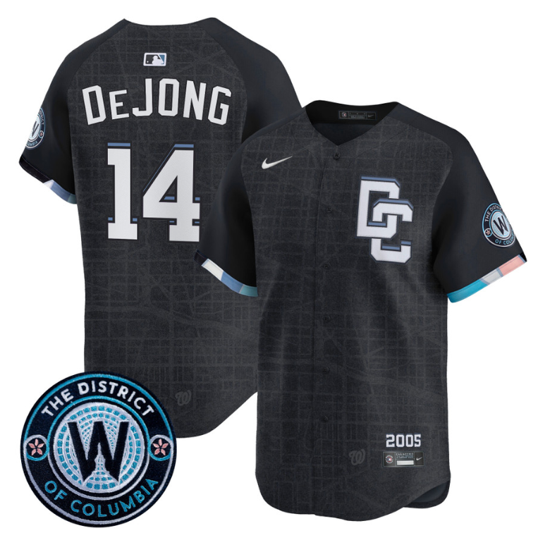 Paul DeJong Jersey #14 Washington Nationals 2025 City Connect Premier Limited Stitched