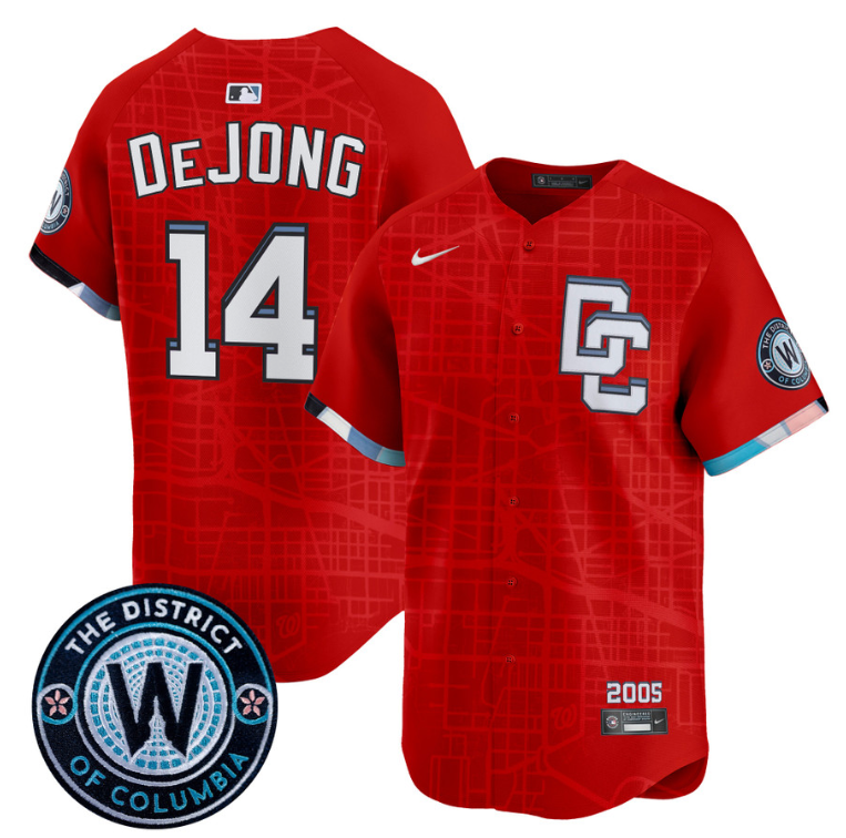 Paul DeJong Jersey #14 Washington Nationals 2025 City Connect Premier Limited Stitched