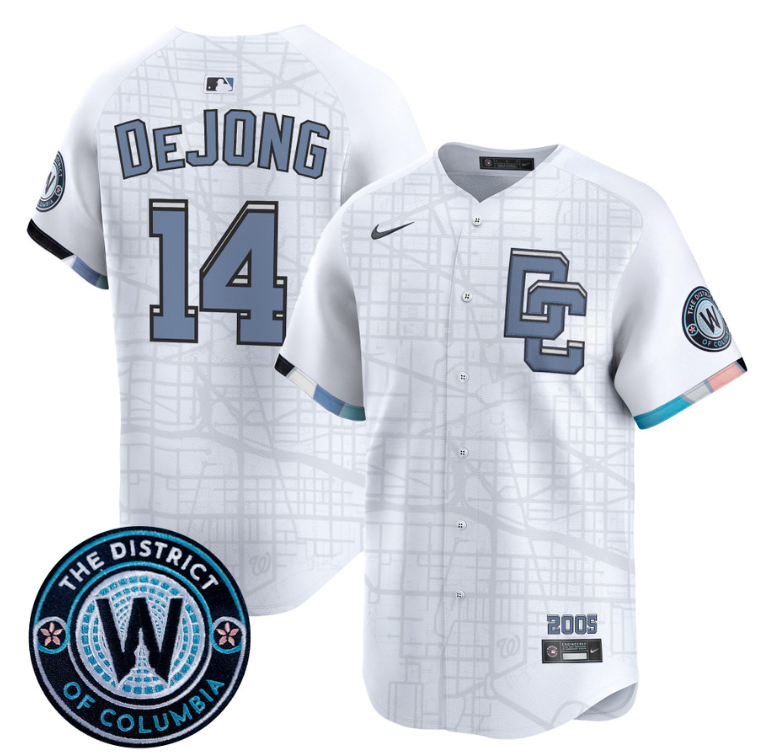 Paul DeJong Jersey #14 Washington Nationals 2025 City Connect Premier Limited Stitched