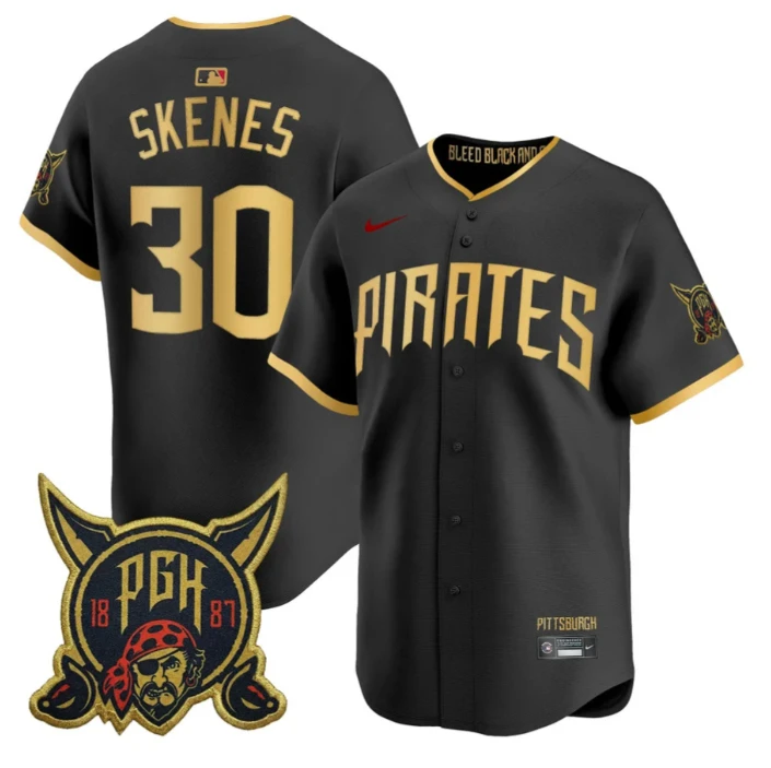 Paul Skenes Jersey #30 Pittsburgh Pirates 2026 City Connect Premier Stitched