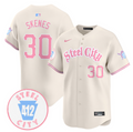 Paul Skenes Jersey #30 Pittsburgh Pirates Bubblegum Pink Vapor Premier Limited Stitched
