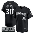 Paul Skenes Jersey #30 Pittsburgh Pirates Gothic Steel City Edition