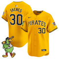 Paul Skenes Jersey #30 Pittsburgh Pirates Pirate Parrot Patch Premier Limited Stitched