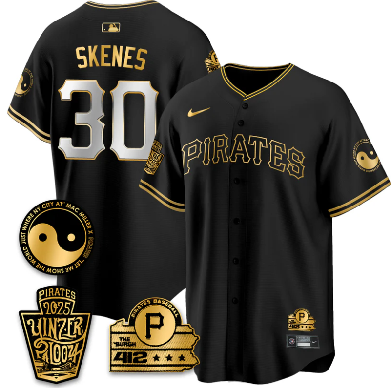 Paul Skenes Jersey #30 Pittsburgh Pirates Yinzerpalooza 2025