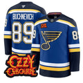 Pavel Buchnevich Jersey #89 St. Louis Blues Ozzy Osbourne Patch Stitched