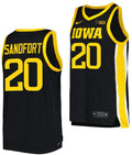 Payton Sandfort Jersey Iowa Hawkeyes College Basketball Replica Black #20