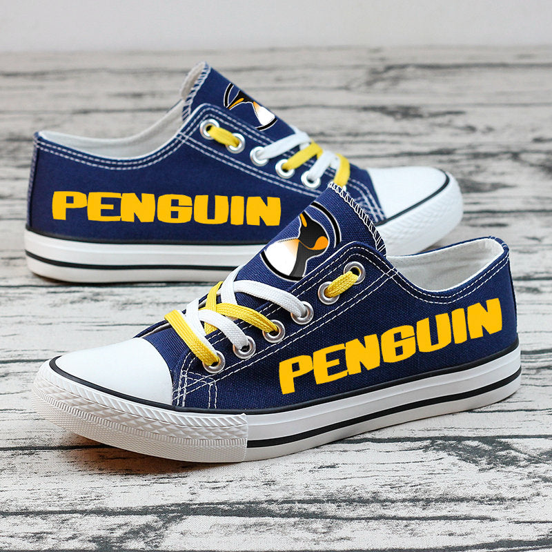 Penguins Canvas Sneakers Shoes For Men Women Fans