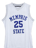 Penny Hardaway Jersey #25 Memphis State College Basketball White