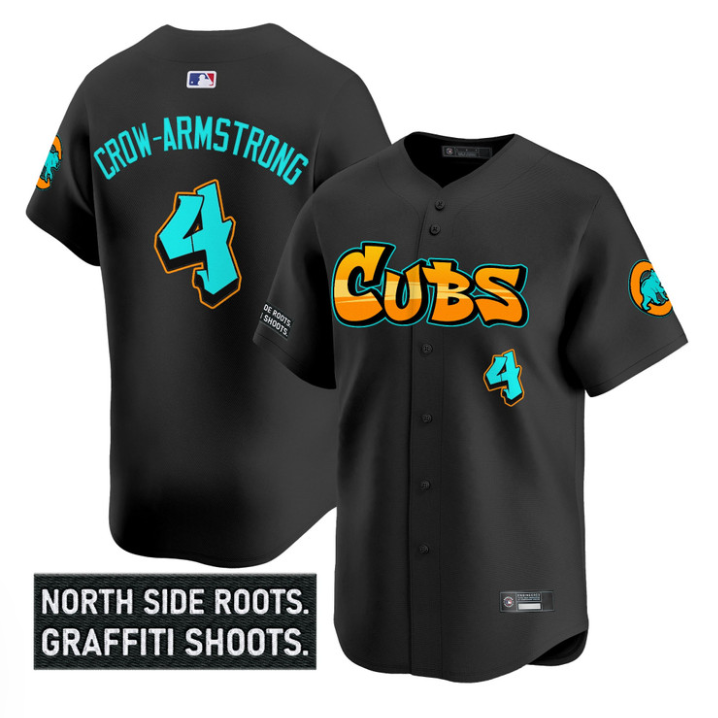Pete Crow-Armstrong Jersey #4 Chicago Cubs Graffiti North Side Edition