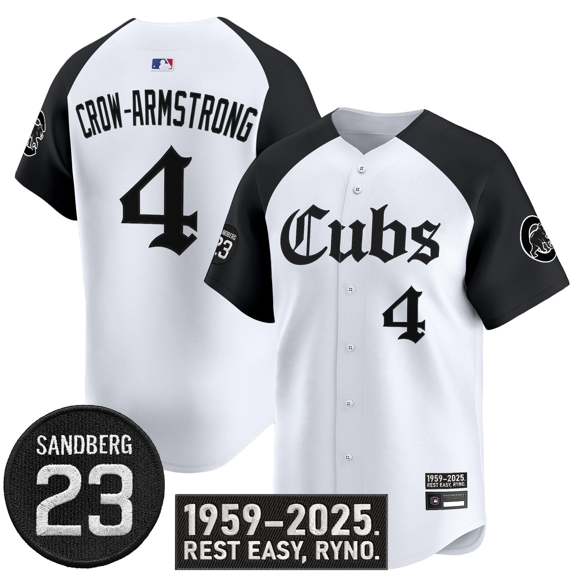 Pete Crow-Armstrong Jersey #4 Chicago Cubs Ryne Sandberg Tribute Stitched