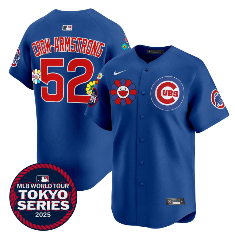 Pete Crow-Armstrong Jersey #52 Chicago Cubs Tokyo Series 2025 Vapor Limited Stitched