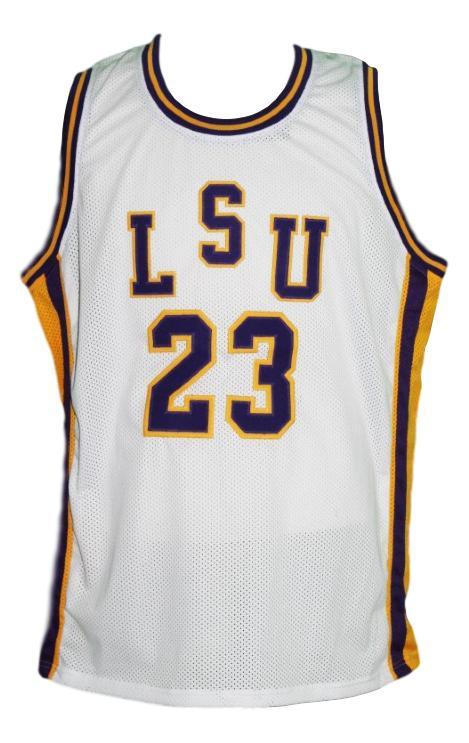 Pete Maravich Jersey #23 Lsu College Basketball New Sewn White