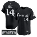 Pete Rose Jersey #14 Cincinnati Reds Gothic Queen City Edition Stitched
