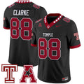 Peter Clarke Jersey #88 Temple Owls 2025 Vapor Limited Stitched