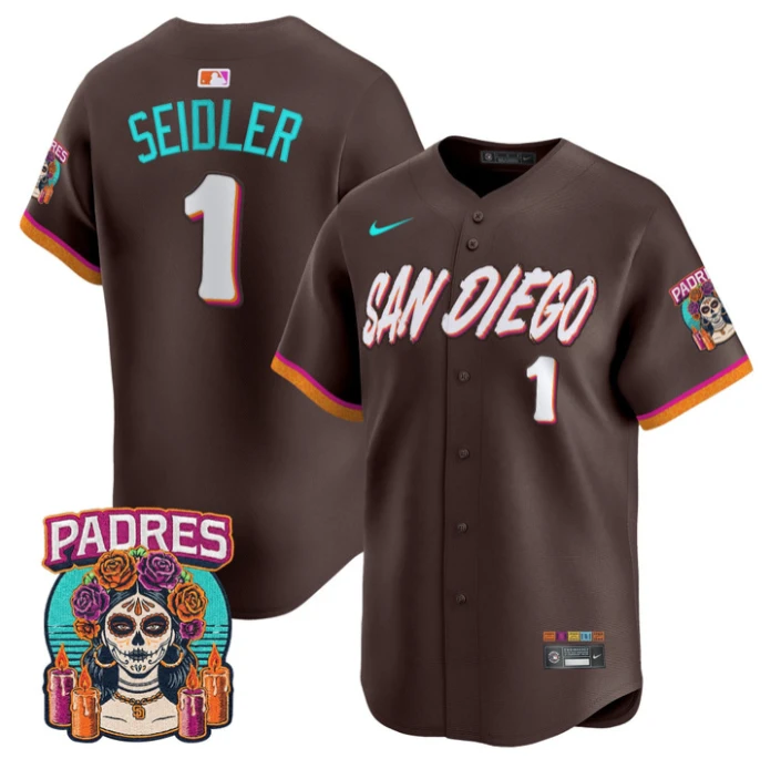 Peter Seidler Jersey #1 San Diego 2026 City Connect Vapor Stitched