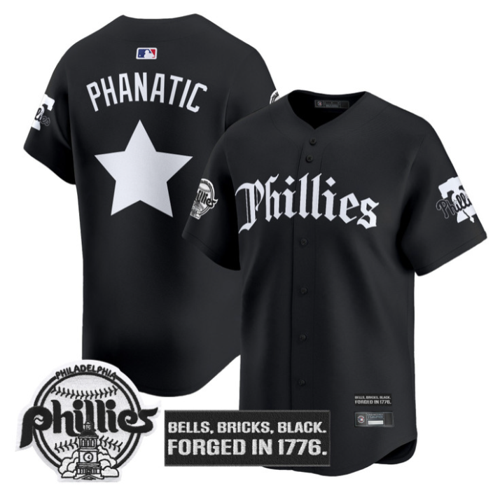 Phanatic Jersey Philadelphia Phillies Gothic Liberty Edition Stitched