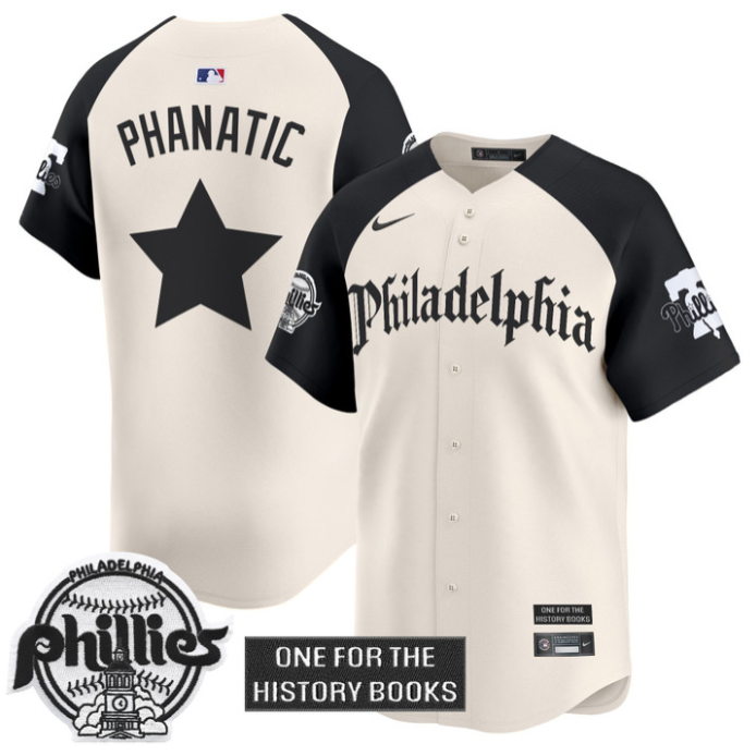 Phanatic Jersey Phillies Retro Newspaper Edition Vapor Premier Limited Stitched
