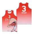 Phi #3 Speedy Movie Basketball Jersey Red