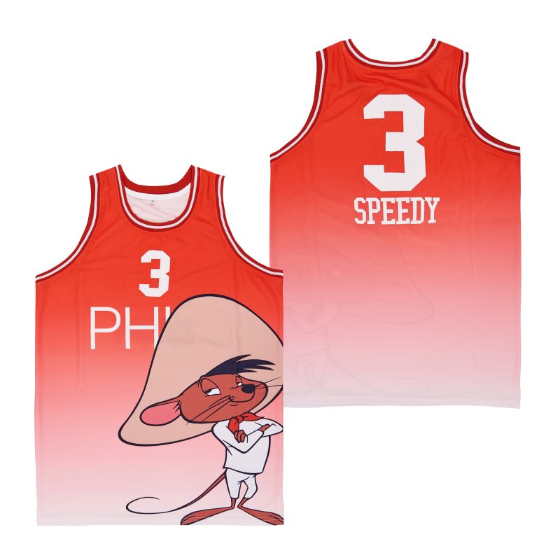 Phi #3 Speedy Movie Basketball Jersey Red