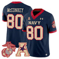 Phil McConkey Jersey #80 Navy Midshipmen Vapor USMC Premier Stitched