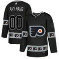 Philadelphia Flyers Custom Black Team Logos Fashion Jersey Stitched