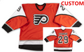 Philadelphia Flyers Custom Reebok Orange Home 2006 - 07 Jersey Stitched
