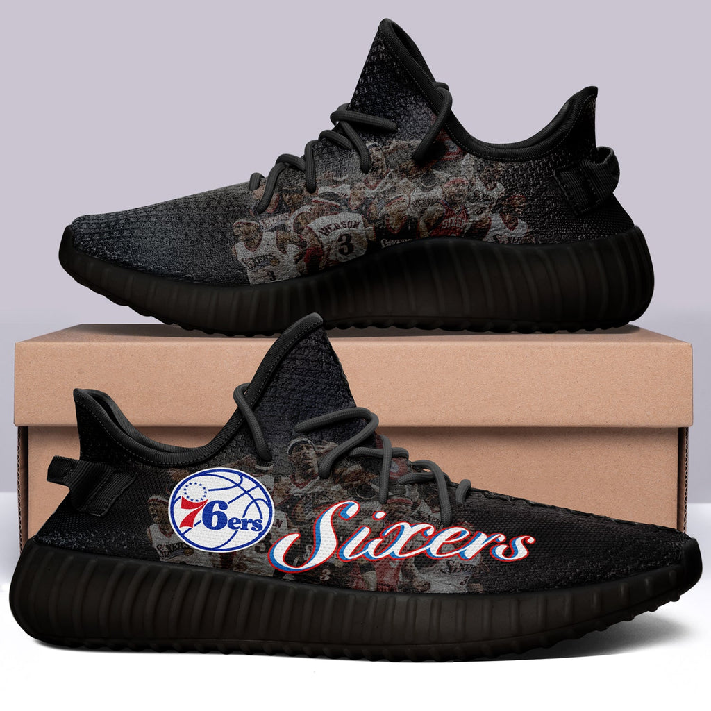 Philadelphia 76ers NBA 350v Yeezy Sneakers For Men Women Fans