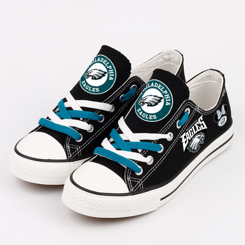 Philadelphia Eagles Low Top Canvas Sport Sneakers Shoes For Men Women Fans