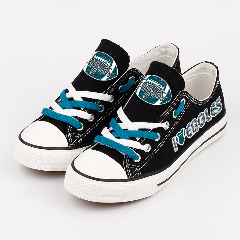 Philadelphia Eagles Low Top Canvas Sport Sneakers Shoes For Men Women Fans