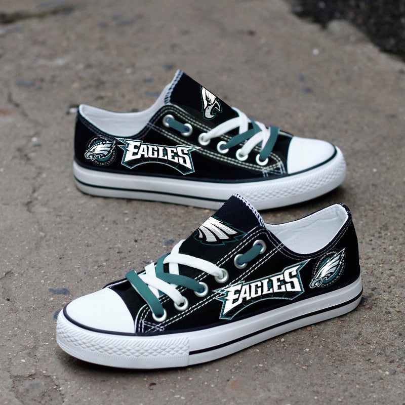 Philadelphia Eagles Low Top Canvas Sport Sneakers Shoes For Men Women Fans