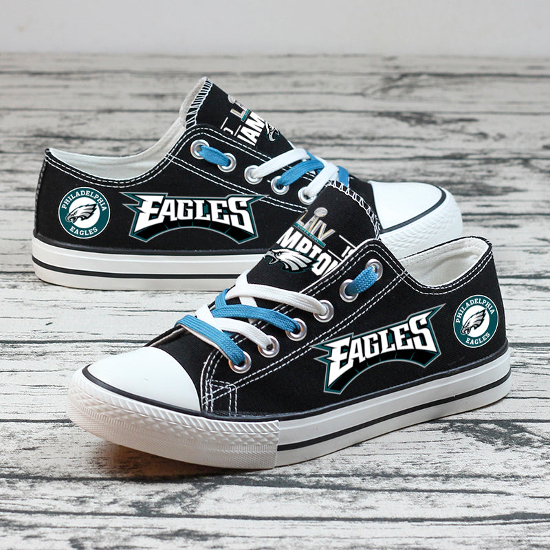 Philadelphia Eagles Low Top Canvas Sport Sneakers Shoes For Men Women Fans