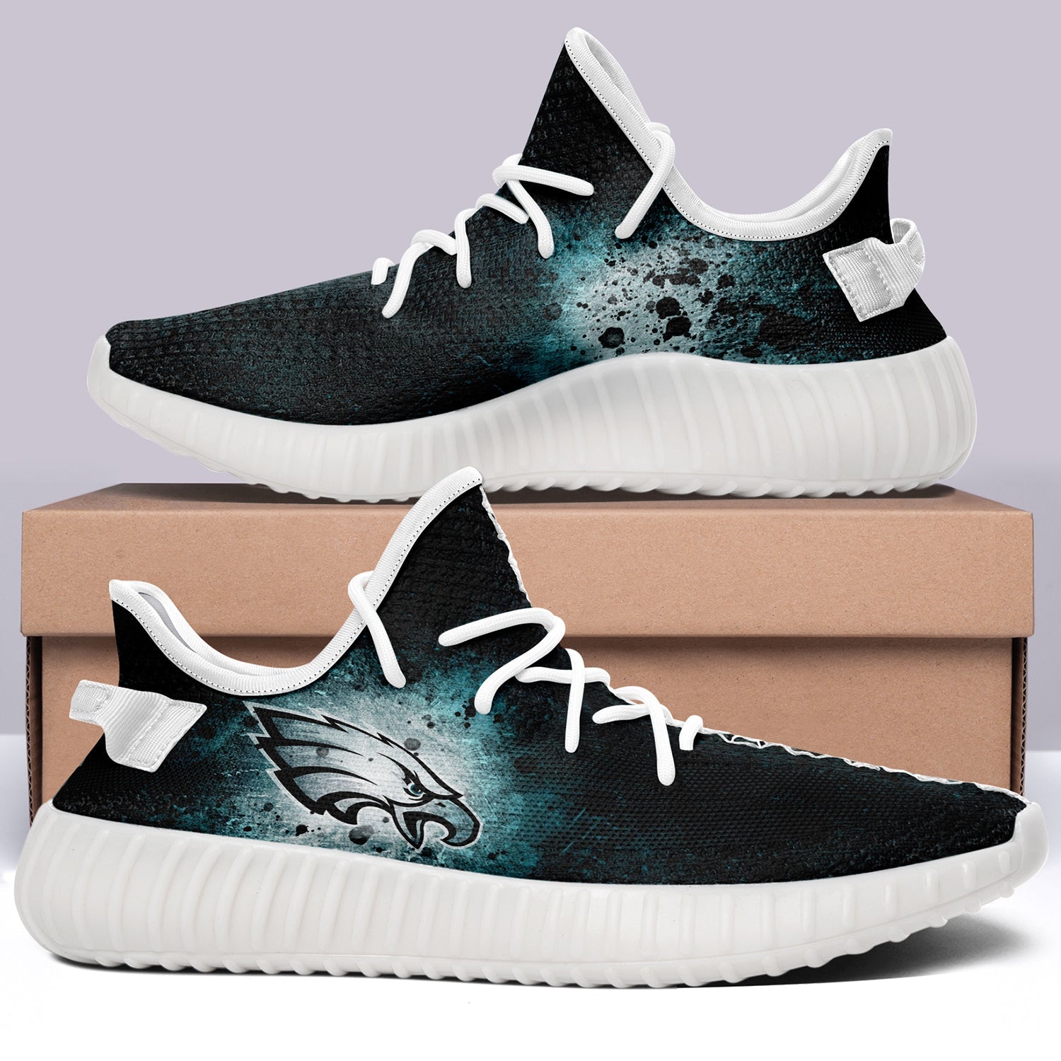 Philadelphia Eagles NFL 350v Yeezy Sneakers For Men Women Fans