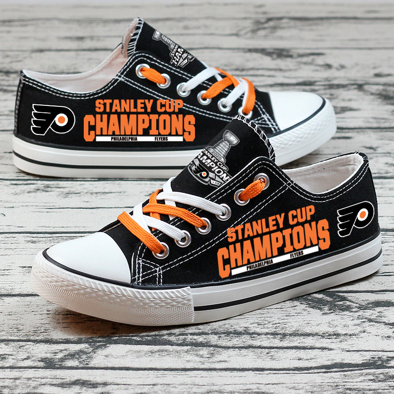 Philadelphia Flyers Low Top Canvas Sport Sneakers Shoes For Men Women Fans