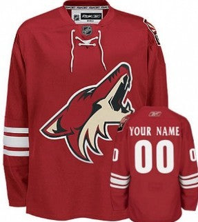 Phoenix Coyotes Customized Red Jersey Stitched