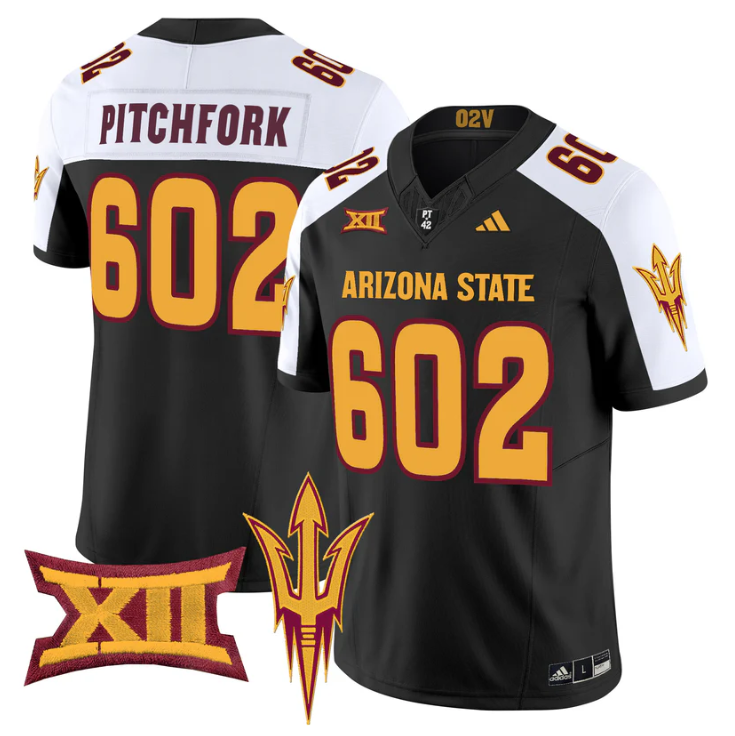 Pitchfork Jersey #602 Arizona State Sun Devils 2025 Vapor Stitched