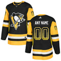 Pittsburgh Penguins Black Customized Drift Fashion Jersey Stitched
