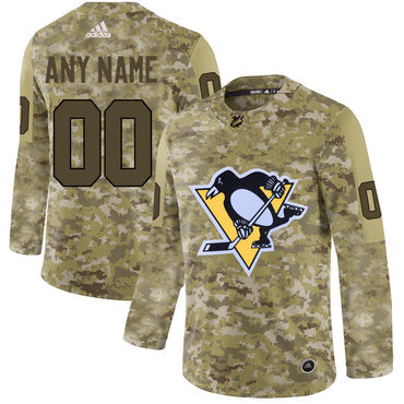 Pittsburgh Penguins Camo Customized Jersey Stitched