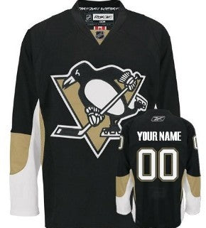 Pittsburgh Penguins Customized Black Jersey Stitched