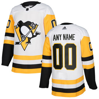 Pittsburgh Penguins White Custom Jersey Stitched