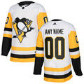 Pittsburgh Penguins White Custom Jersey Stitched