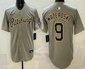 Pittsburgh Pirates #9 Bill Mazeroski Grey Limited Jersey Stitched
