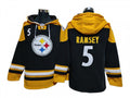 Pittsburgh Steelers #5 Jalen Ramsey Black Ageless Must-Have Lace-Up Pullover Hoodie
