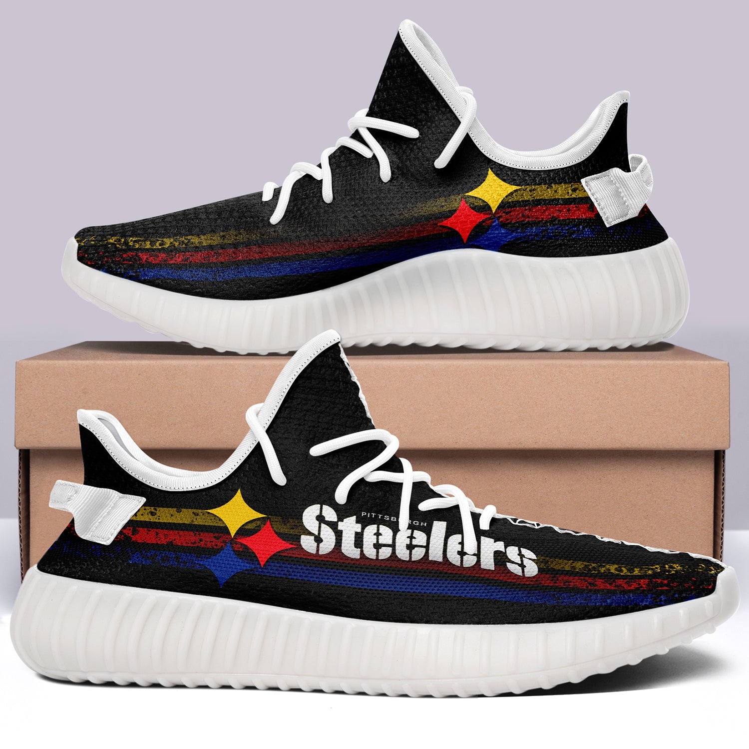 Pittsburgh Steelers NFL 350v Yeezy Sneakers For Men Women Fans
