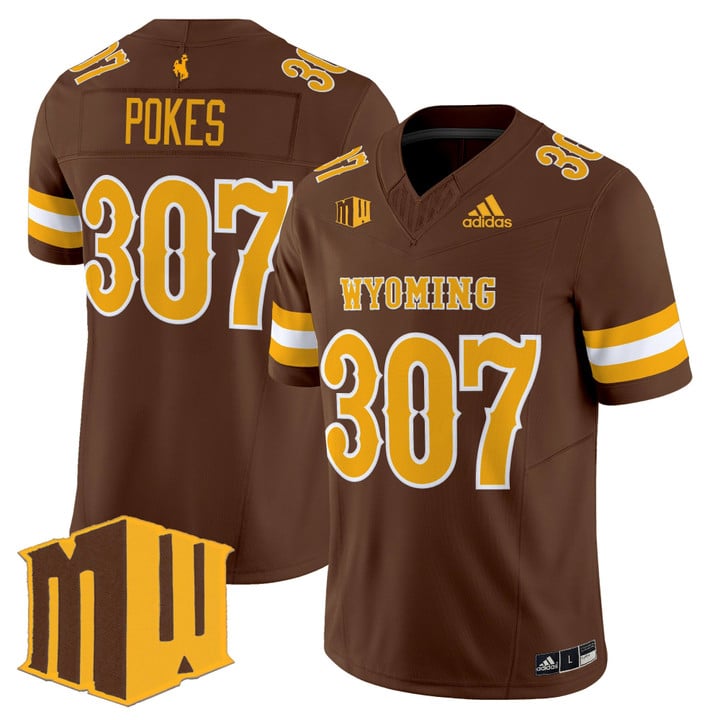 Pokes Jersey #307 Wyoming Cowboys 2025 Vapor Limited Stitched