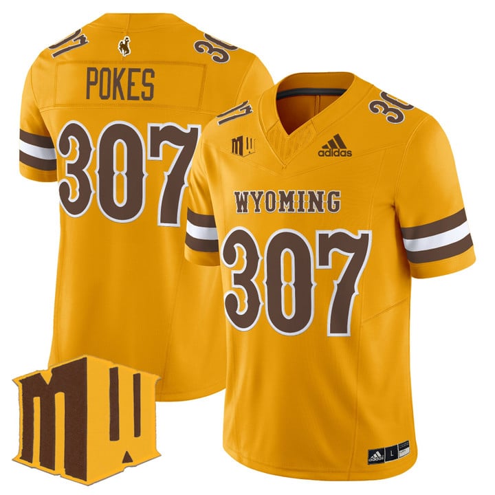 Pokes Jersey #307 Wyoming Cowboys 2025 Vapor Limited Stitched